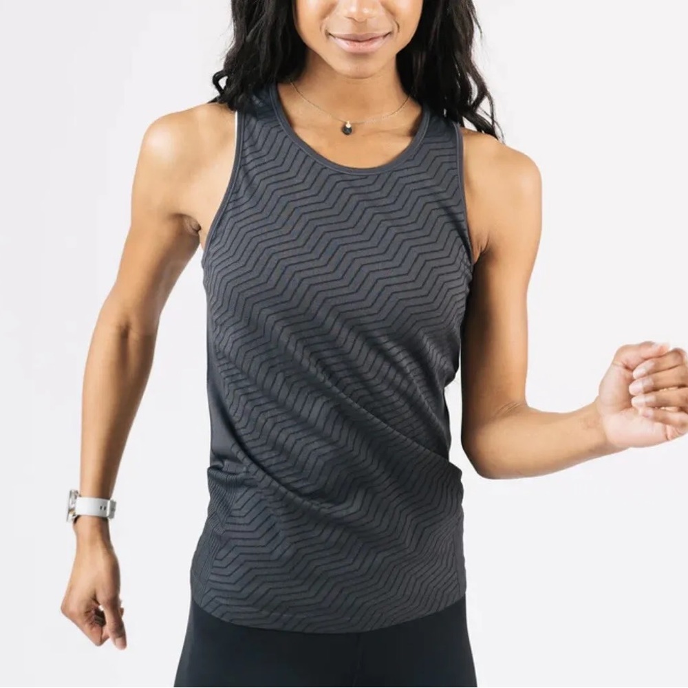 Zyia Active Chevron Cooper Charged Tank Top Small